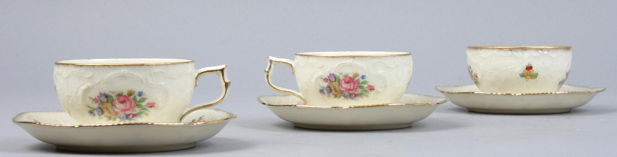 MOCCASERVIS, 18 delar, porslin, Rosenthal.