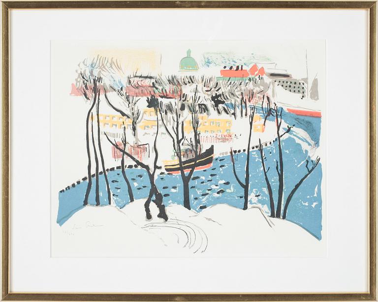 SVEN X:ET ERIXSON, färglitografier, 3 st. Signerade och numr 38/350.