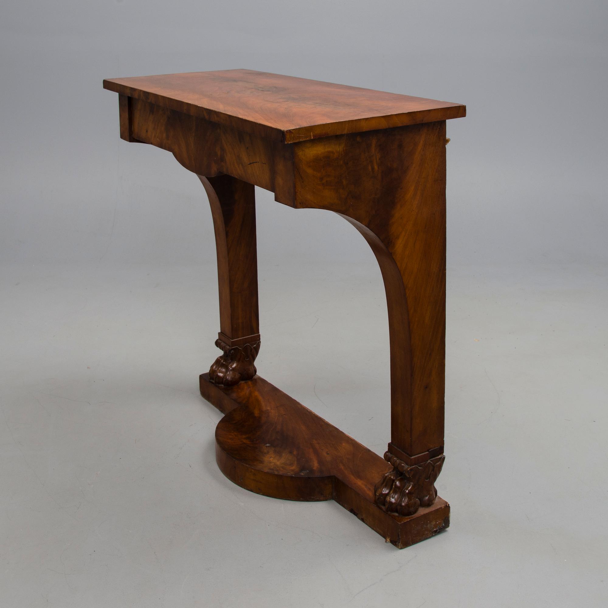 KONSOLBORD samt SPEGEL, Karl Johan ca 1820-tal.