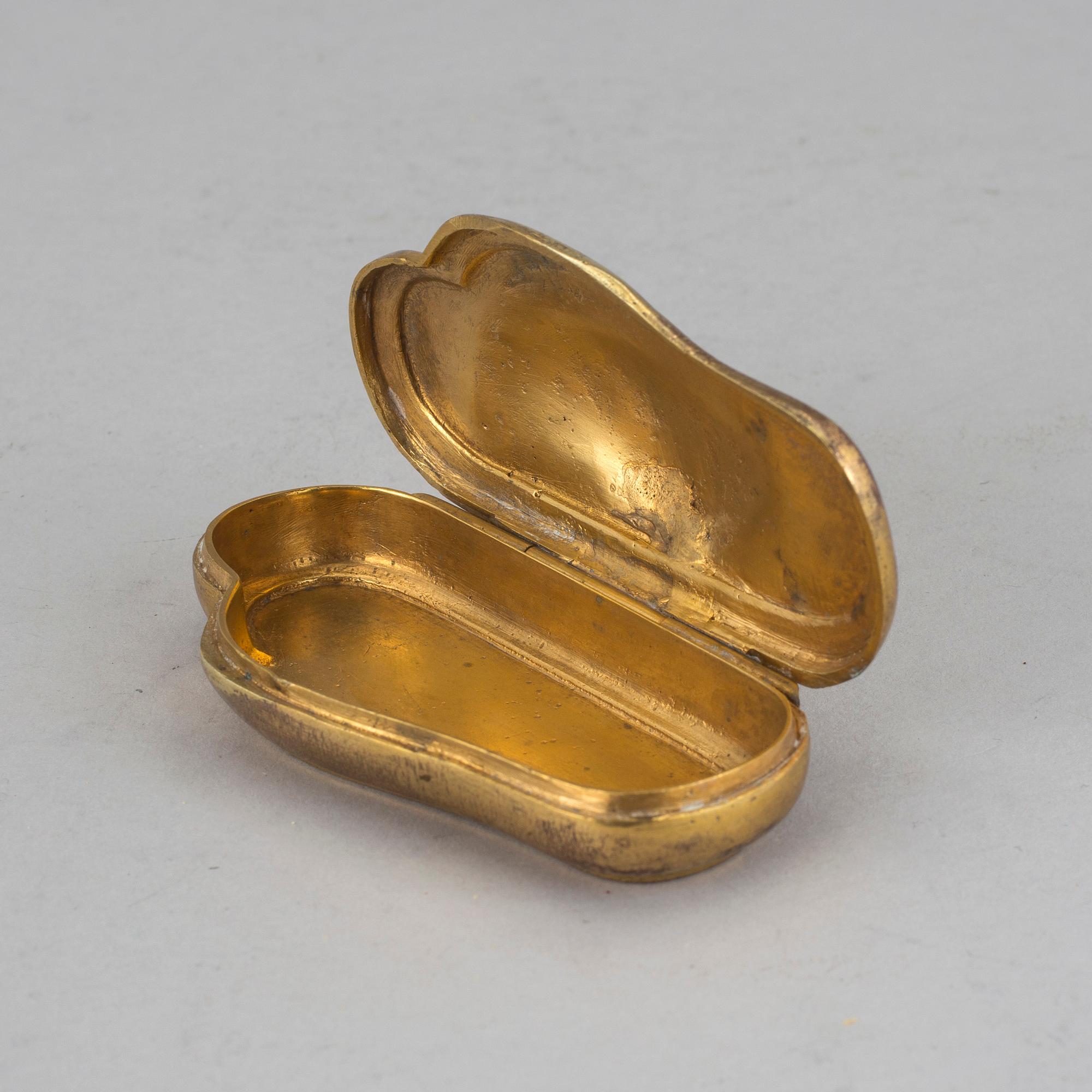 DOSA, mässing, rokoko, 1700-tal.