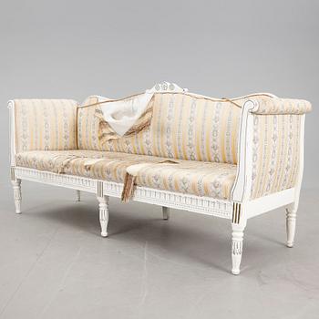 SOFFA, gustaviansk stil, 1800-tal.