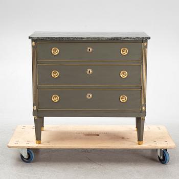 A Gustavian Style Chest of Drawers, mid-20th Century.