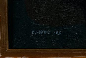 HOOD, DITTE, olja på duk, sign.