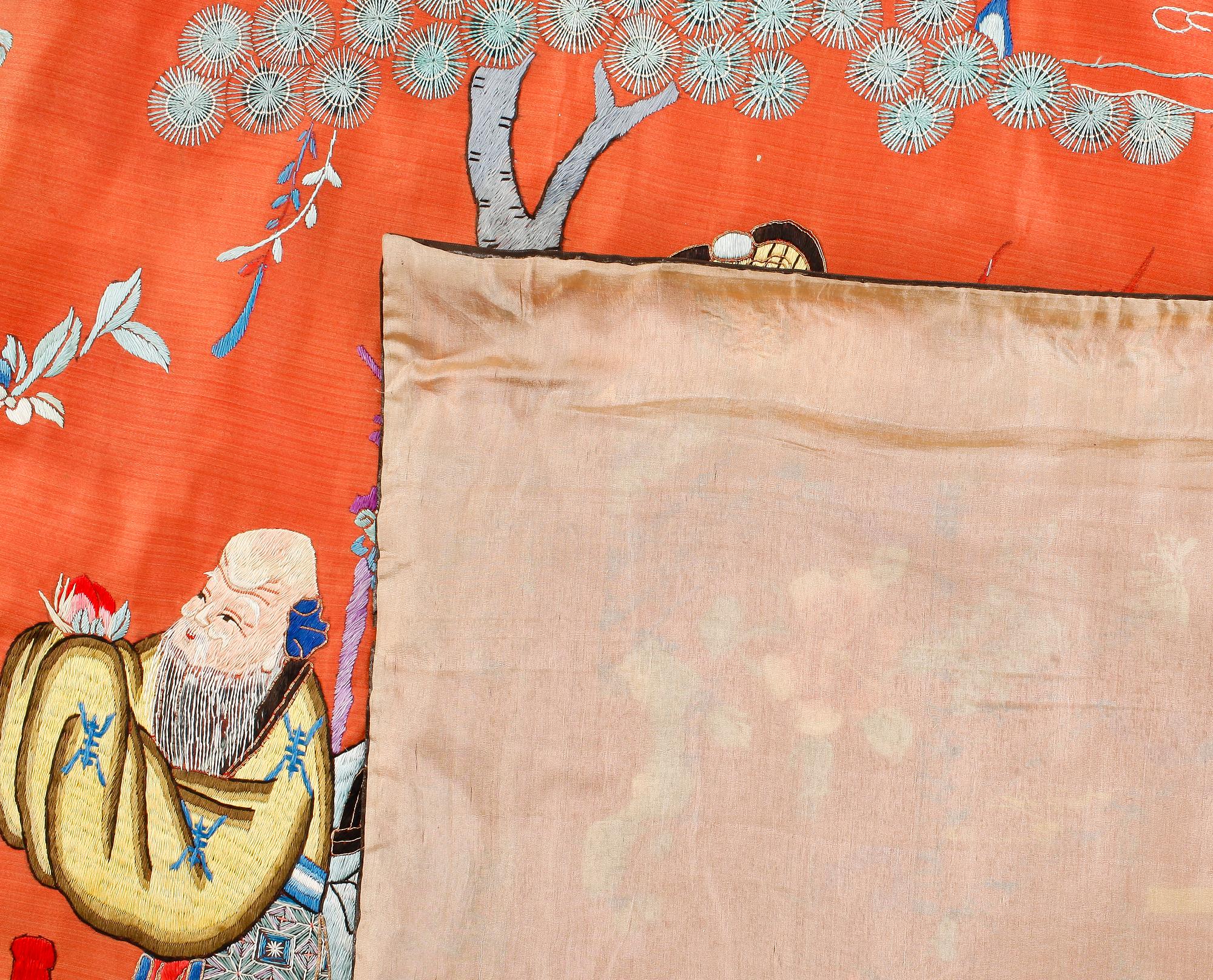 SIDENBRODERI, Kina, Qingdynastin, 1800-tal.