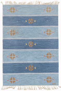 A flat weave carpet, Sweden, signed NN, ca 205 x 142 cm.