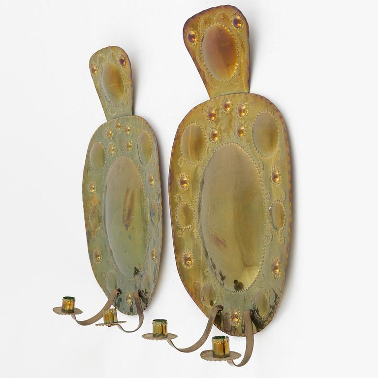 Light plates, a pair, first half of the 20th century.