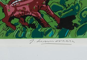 JUHANI LINNOVAARA, serigrafia, signeerattu ja numeroitu 84/100.