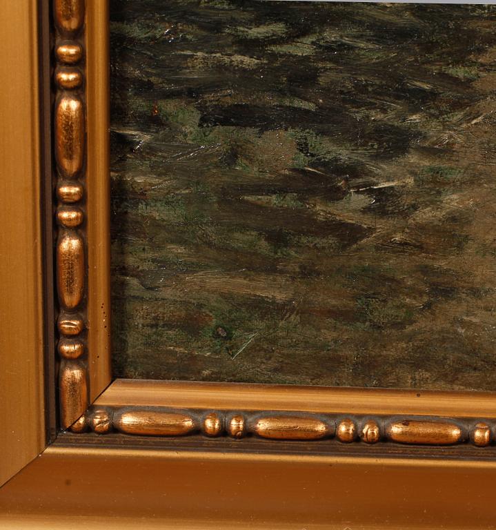 OKÄND KONSTNÄR, olja på duk, osignerad, 1800-tal.