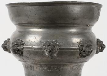 VÄLKOMMA, tenn, trol Tyskland, 1700/1800-tal.