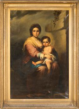 BARTOLOMÈ ESTEBAN MURILLO, copy after, oil on canvas, 19th century.