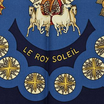 SCARF, siden, "Le Roy Solei", design Anne Faive, Hermès, Paris.
