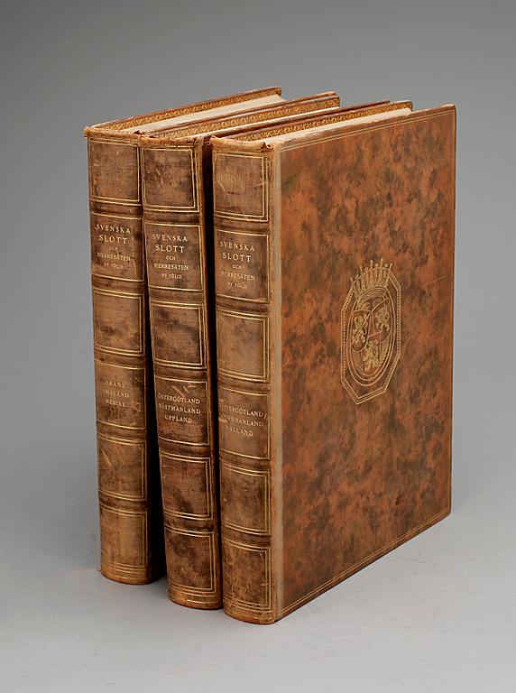 BÖCKER, "Svenska slott och herresäten; ny följd", 3 volymer, Stockholm 1922-23.