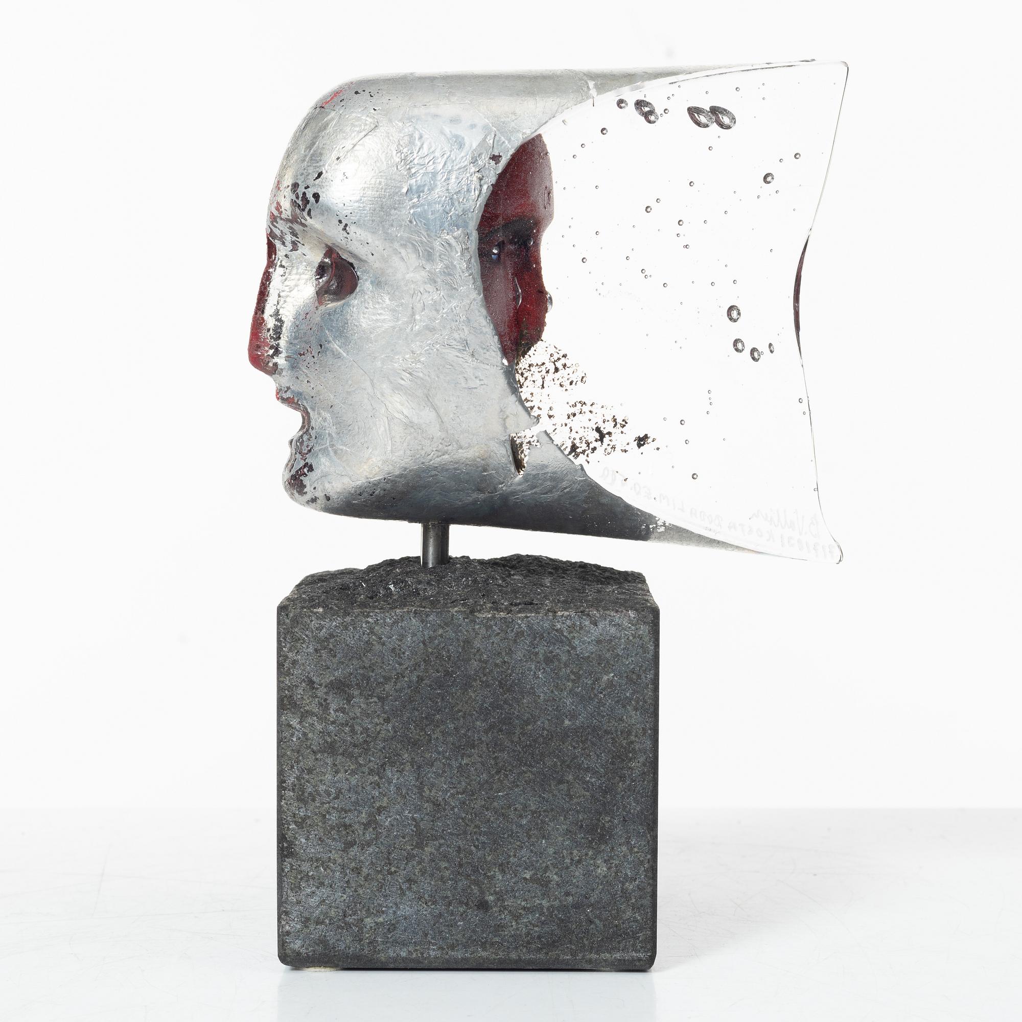 Bertil Vallien, sculpture, Limited Edition, Kosta Boda.