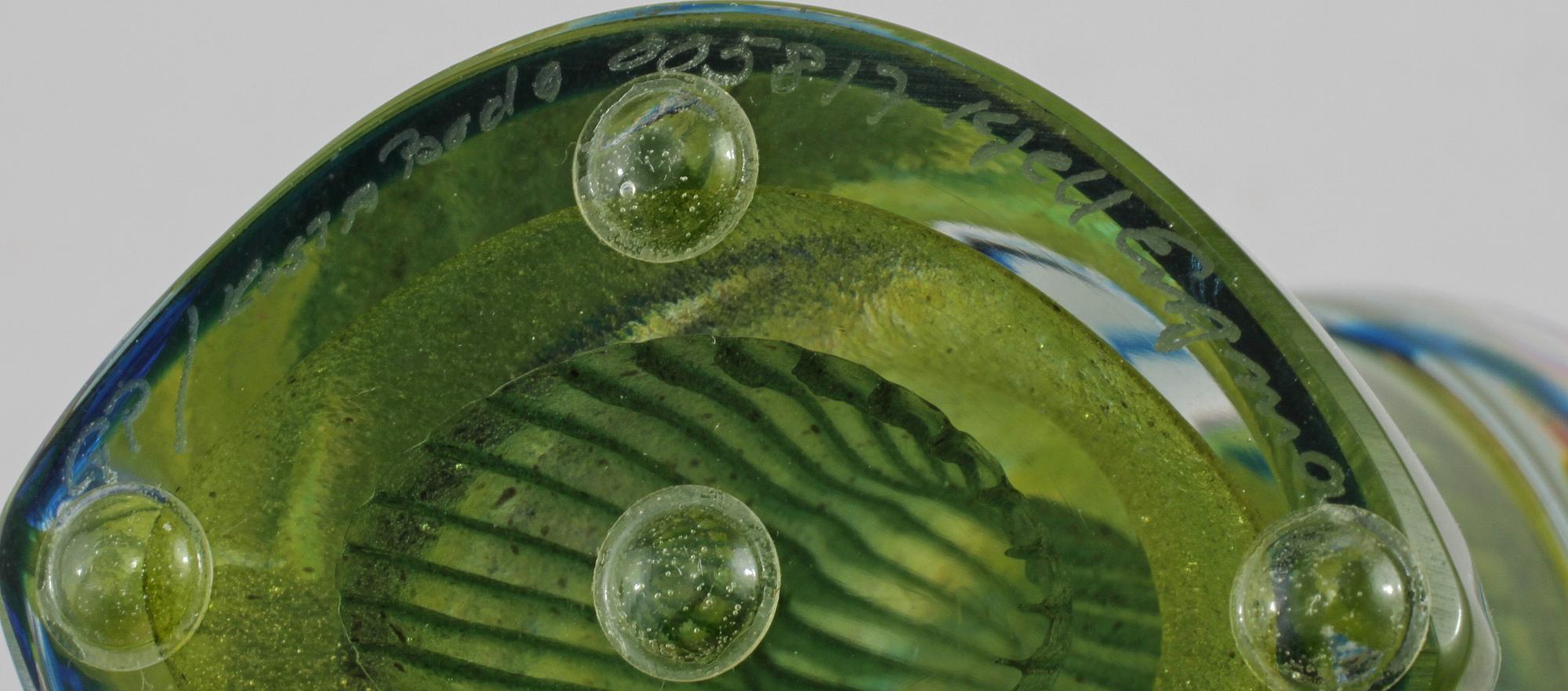 SKULPTUR, glas, Kjell Engman, Kosta, sent 1900-tal.