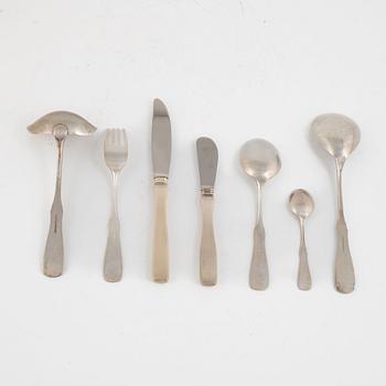 Eric Löfman, a silver cutlery, "Uppsala", KG Markströms, Uppsala (53 pieces).