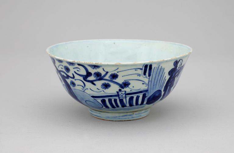 SKÅL, porslin, Kangxistil, Kina 1900-tal.