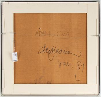 Åke Hedman, mixed media and collage, signed and dated -81.