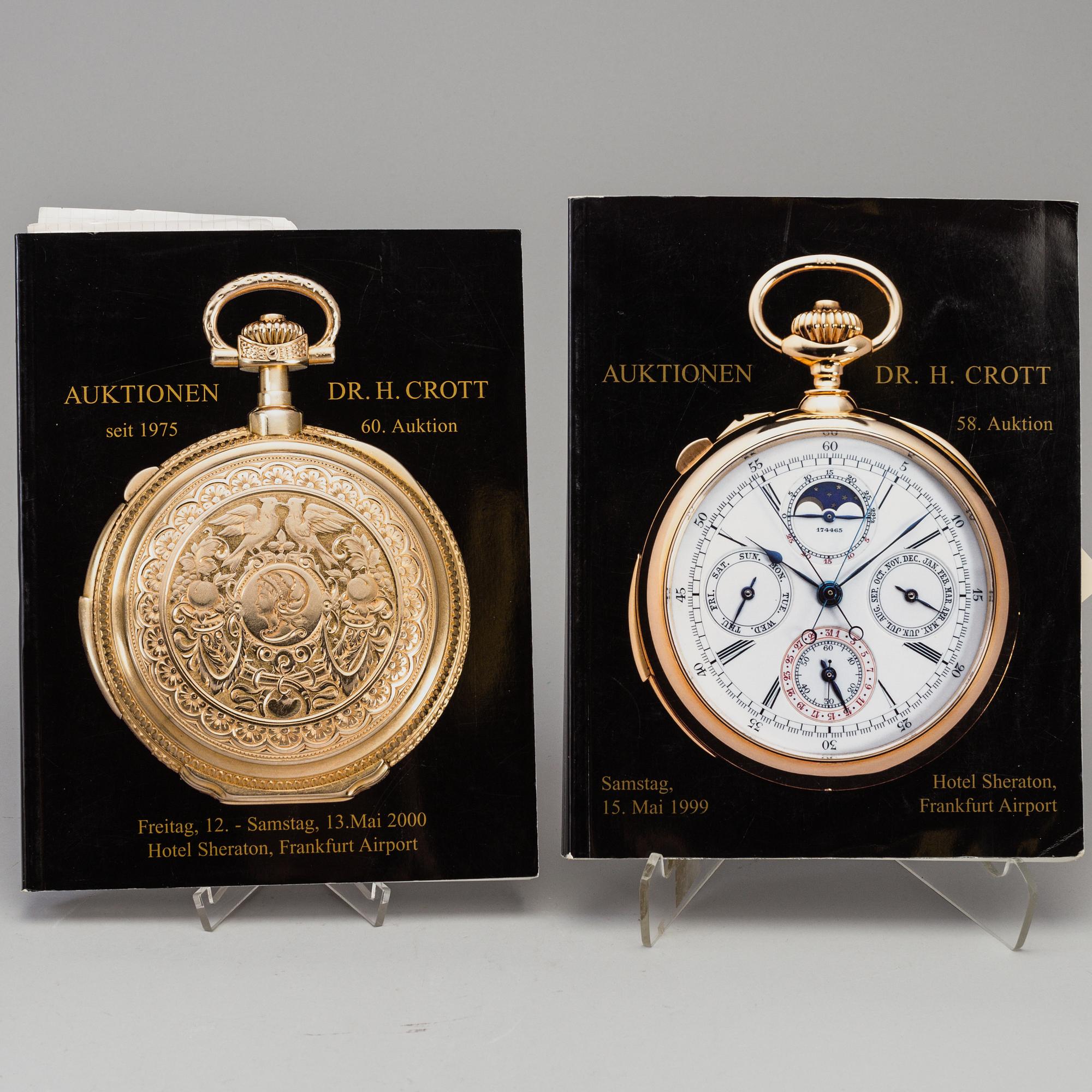 KLOCKLITTERATUR, 9 st, bl.a. Automatic-Armbanduhren aus der Schweiz: Uhren, die sich selber aufziehen.