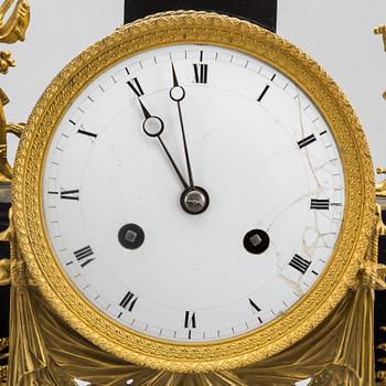 A mantle clock France, 19th century,