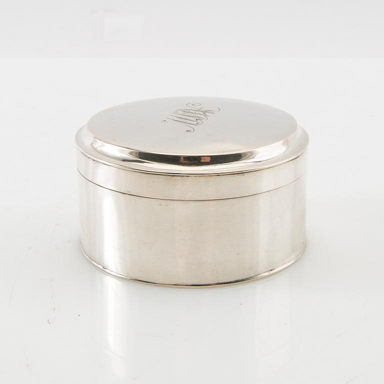 Anton Engström snuff box with lid silver Gothenburg 1848.