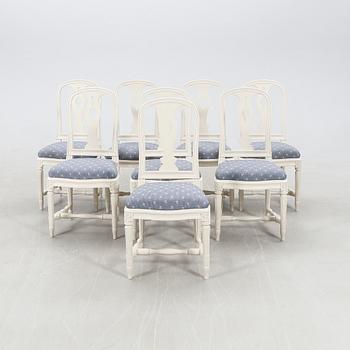 Chairs, 8 pcs, "Hallunda", Gustavian style, IKEA's 18th-century series, 1990s.