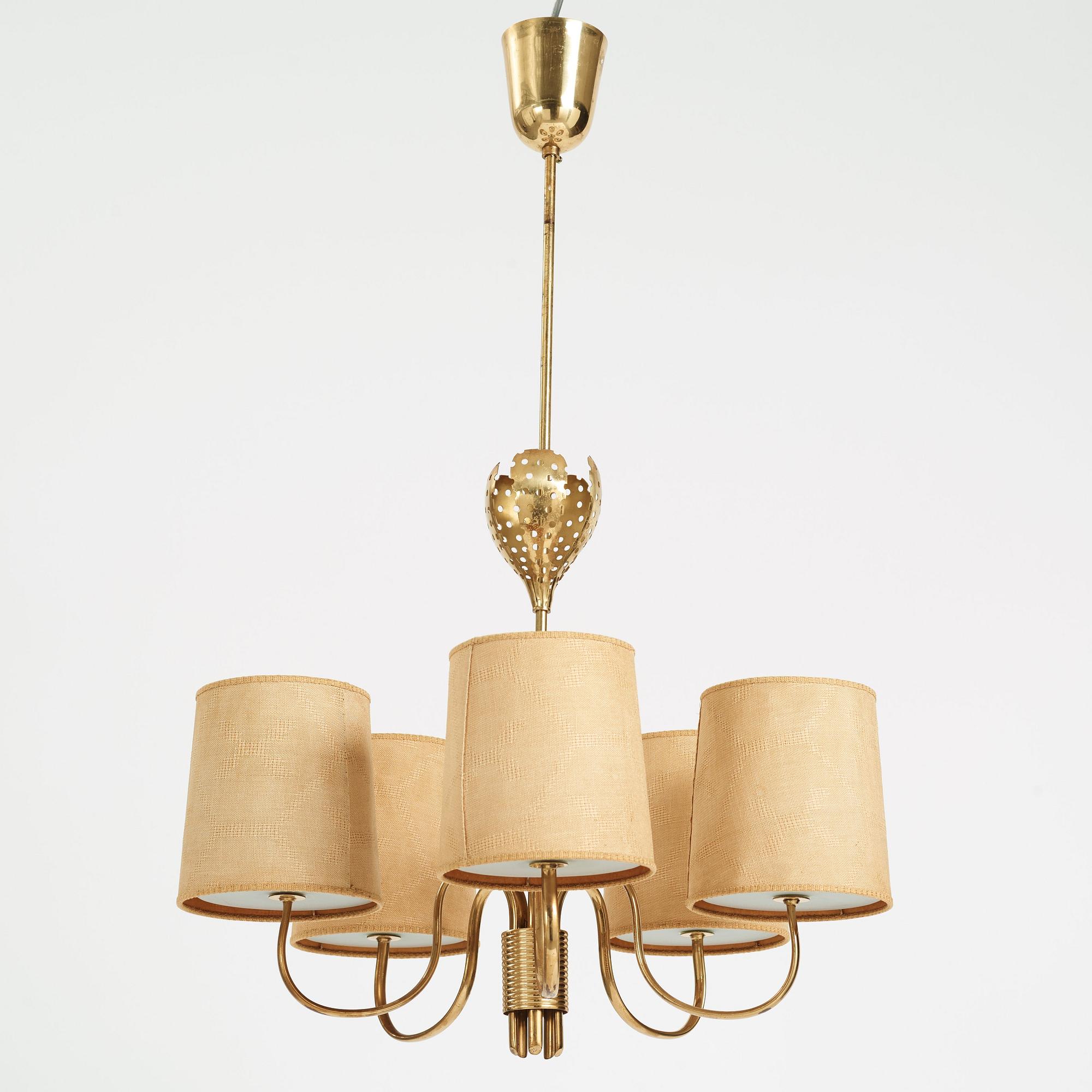 Paavo Tynell, taklampa, modell 9030, Taito 1940-50-tal.