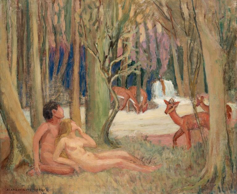 Marguerite Zorach, "The Awakening" (Edens lustgård).