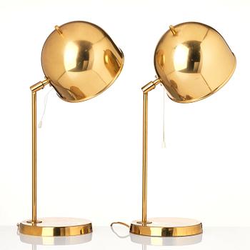 Eje Ahlgren, bordslampor, ett par, modell "B-075", Bergboms, Malmö, 1960-70-tal.