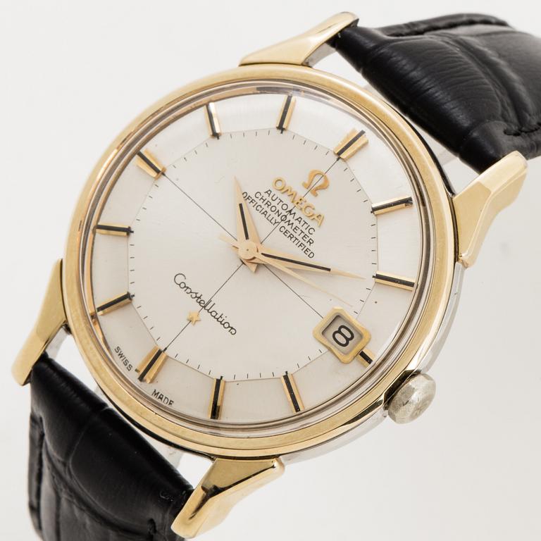 Omega, Constellation, Chronometer, "Pie-Pan", wristwatch, 34 mm.