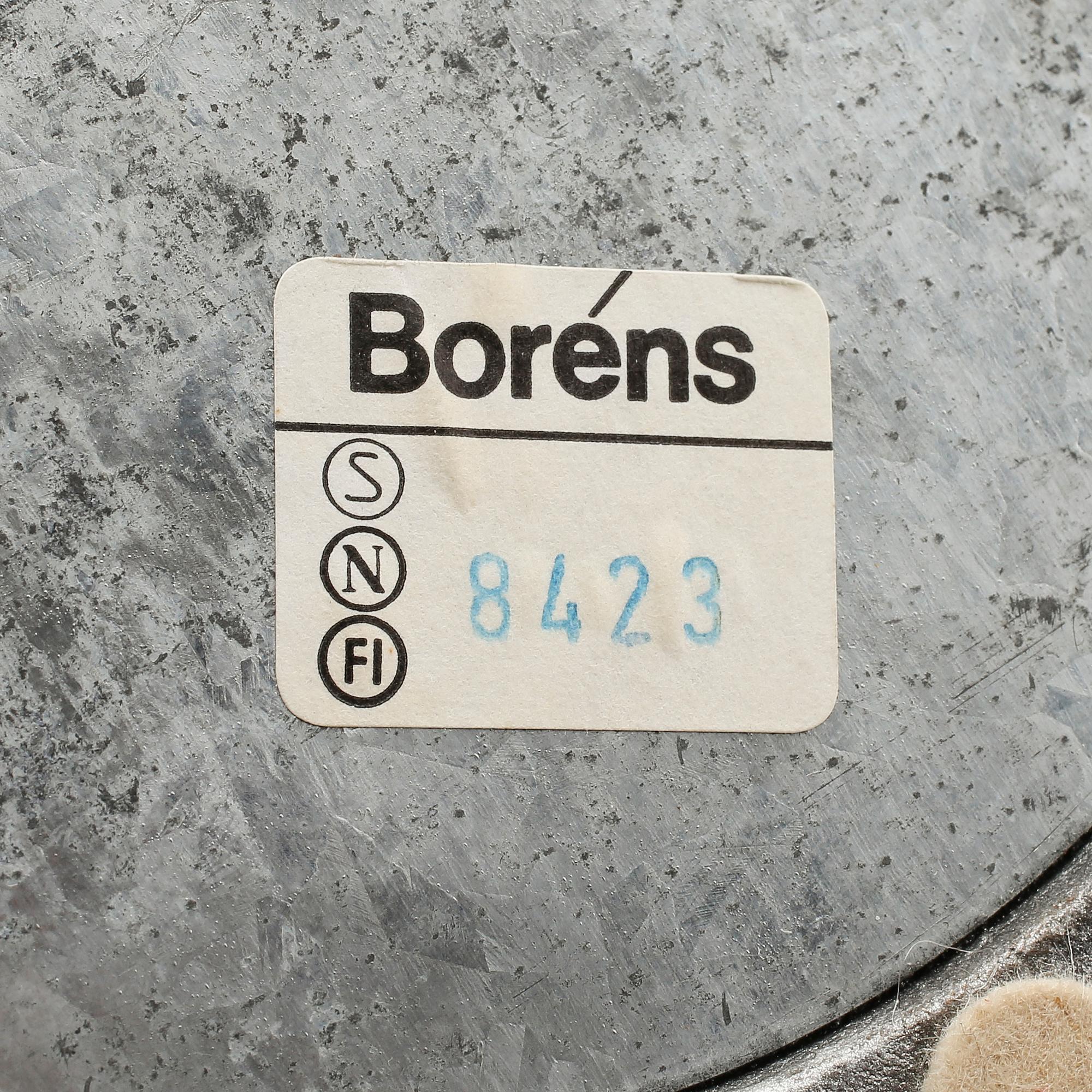 BORDSLAMPA, mässing och lackerad metall, Boréns, 1900-talets andra hälft.