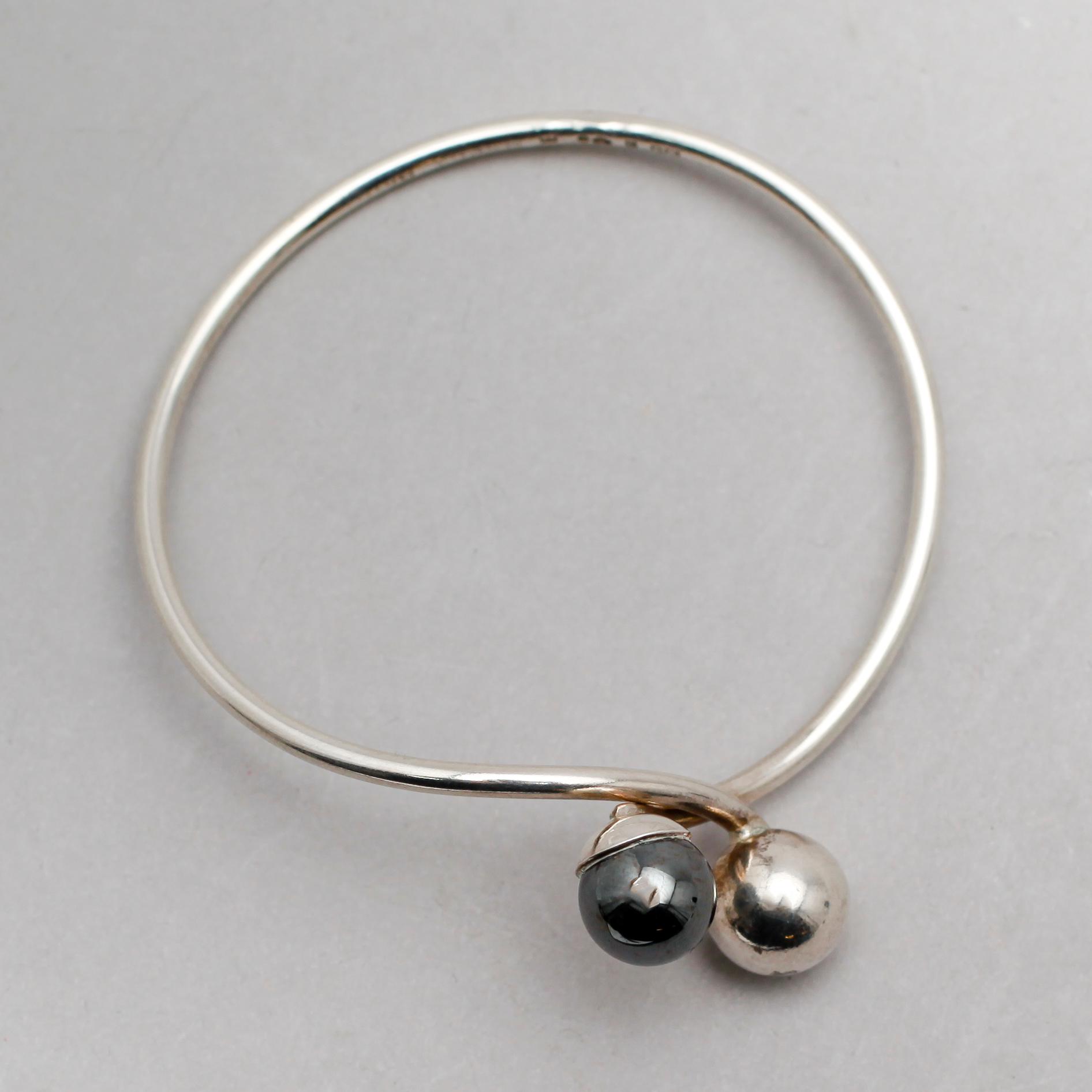 ARMBAND, silver, Stigbert, Stockholm 1974, vikt 16 g.