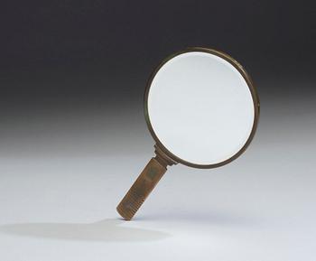 A patinated bronze mirror, Guldsmedsaktiebolaget, Stockholm 1920'-1930'.