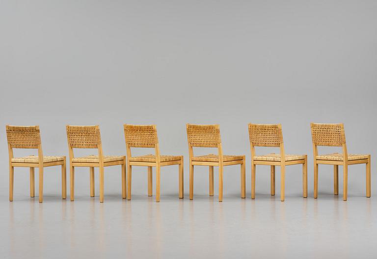 Aino Aalto, stolar, sex stycken, modell "615", Artek, Finland, 1900-talets andra hälft.