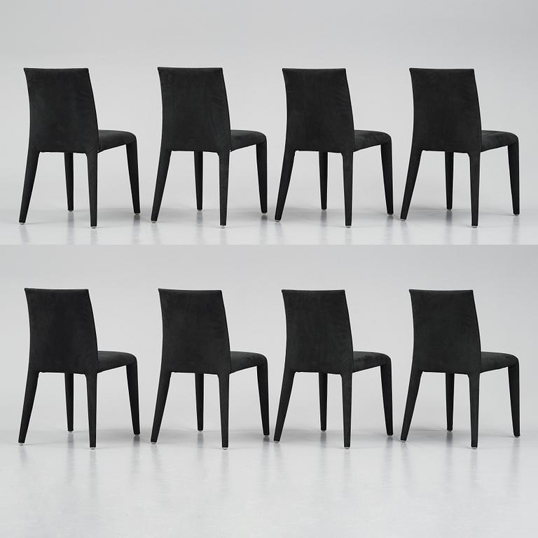 Mario Bellini, "Vol au vent", 8 chairs, Maxalto, B&B Italia, post 2001.