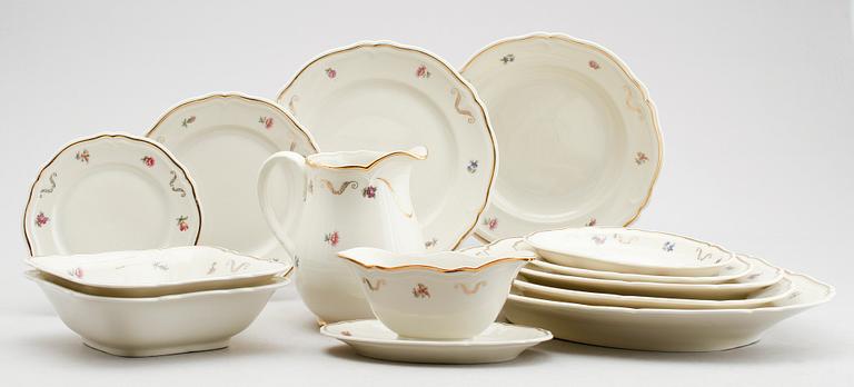 MATSERVIS, 56 delar, porslin, Hackefors.