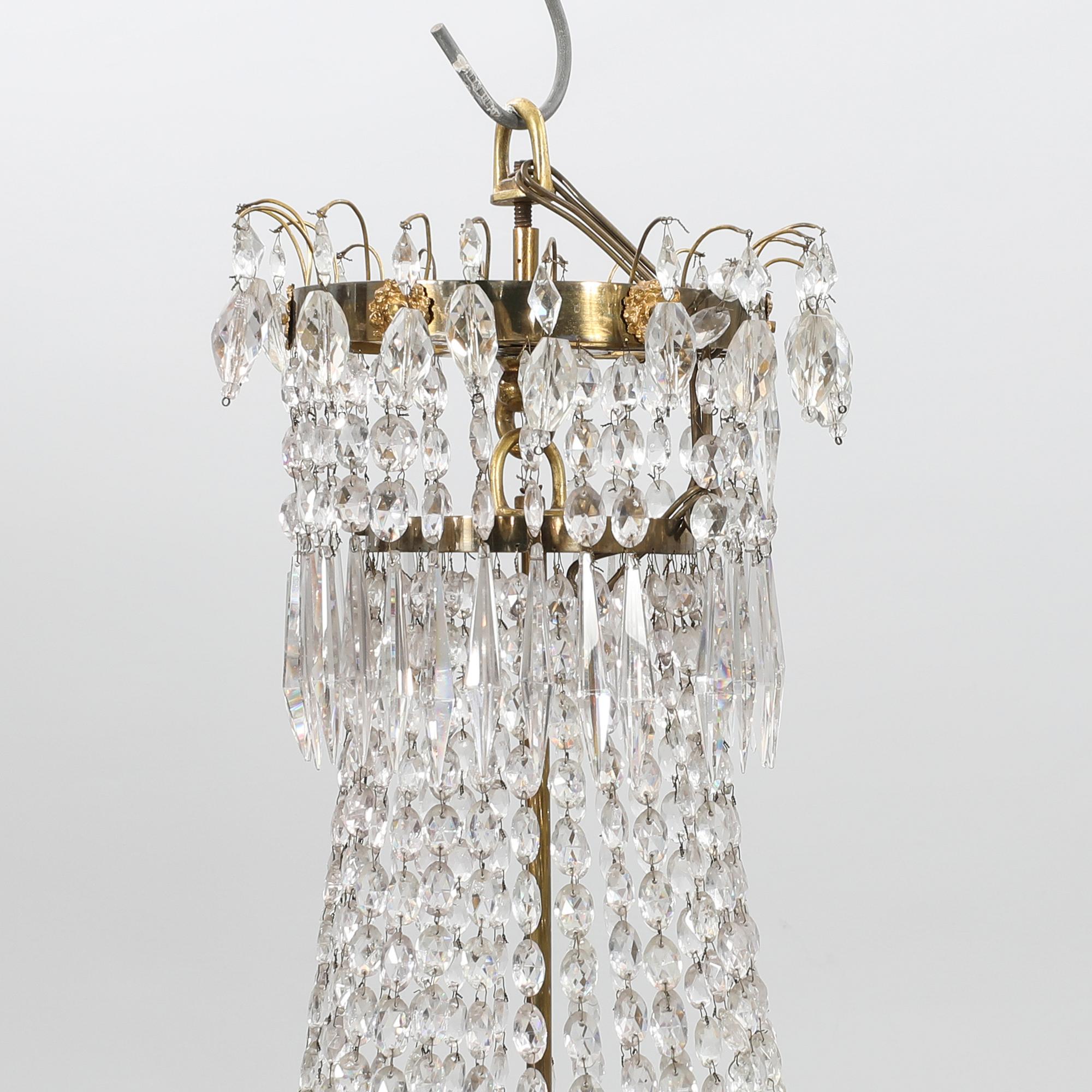 Late Empire chandelier, late 19th century.