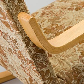 Alvar Aalto, fåtöljer ett par, modell 34 O.Y. Huonekalu- ja Rakennustyötehdas A.B. 1900-talets mitt.