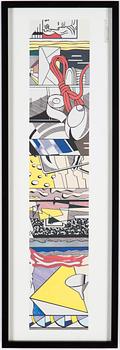 AFFISCHER/TRYCK, 2 st, efter Roy Lichtenstein. Varav ett utgivet av MoMA, Museum of Modern Art, New York.
