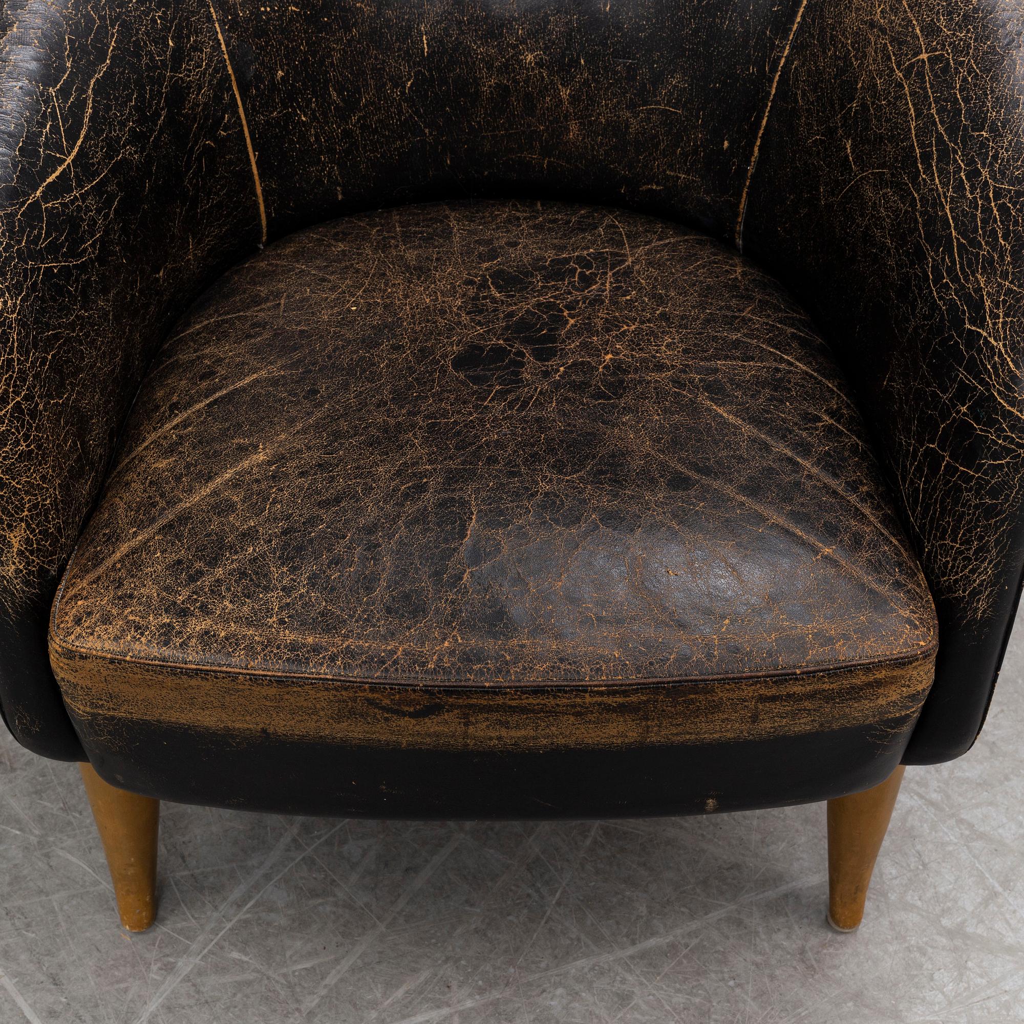 KERSTIN HÖRLIN-HOLMQUIST, fåtölj, "Stora Adam", Nordiska Kompaniet, 1900-talets andra hälft.