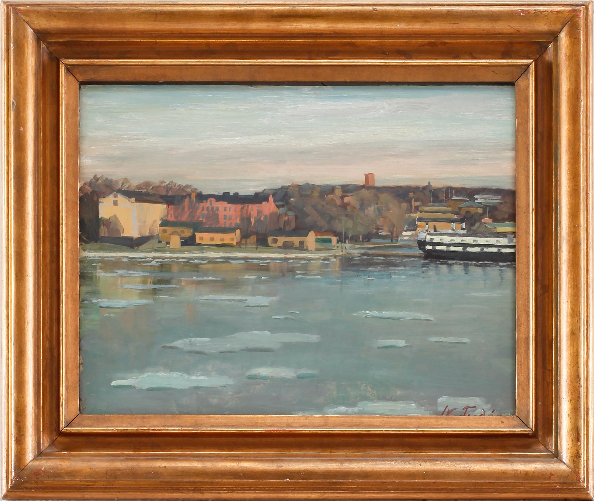 NILS TYDÉN, olja på pannå. Sign.