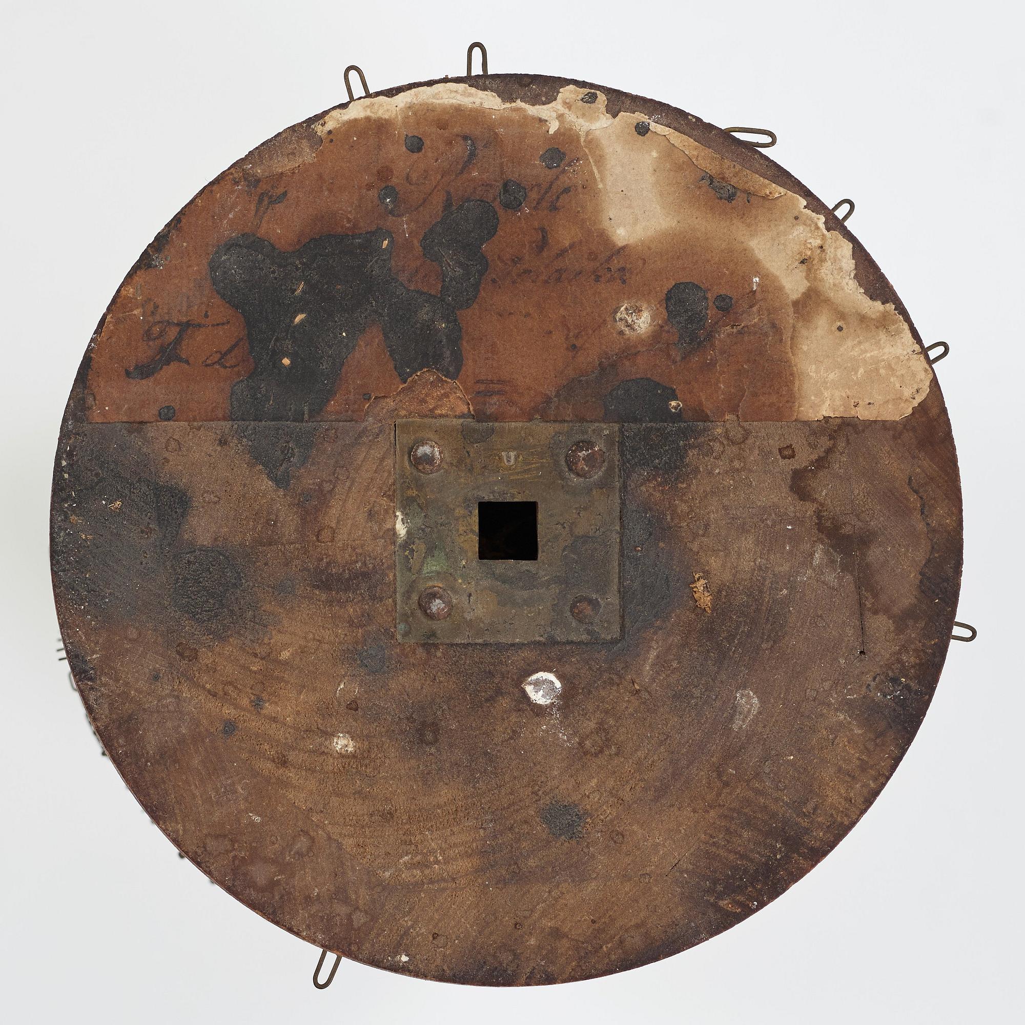 GOLVUR med spelverk, av Peter Strand 1798, med 14 stycken musikrullar. Sengustavianskt.