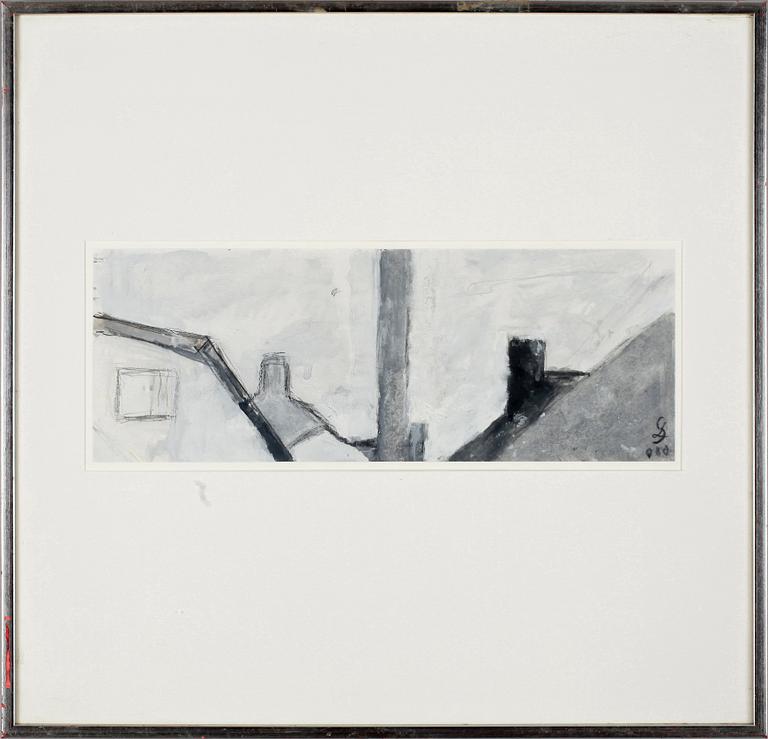 SIXTEN LUNDBOHM, gouash, monogramsign.