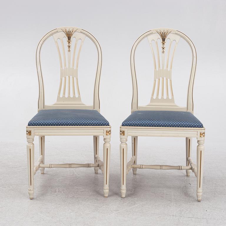 Matgrupp, 11 delar, gustaviansk stil, 1900-talets mitt/andra häflt.