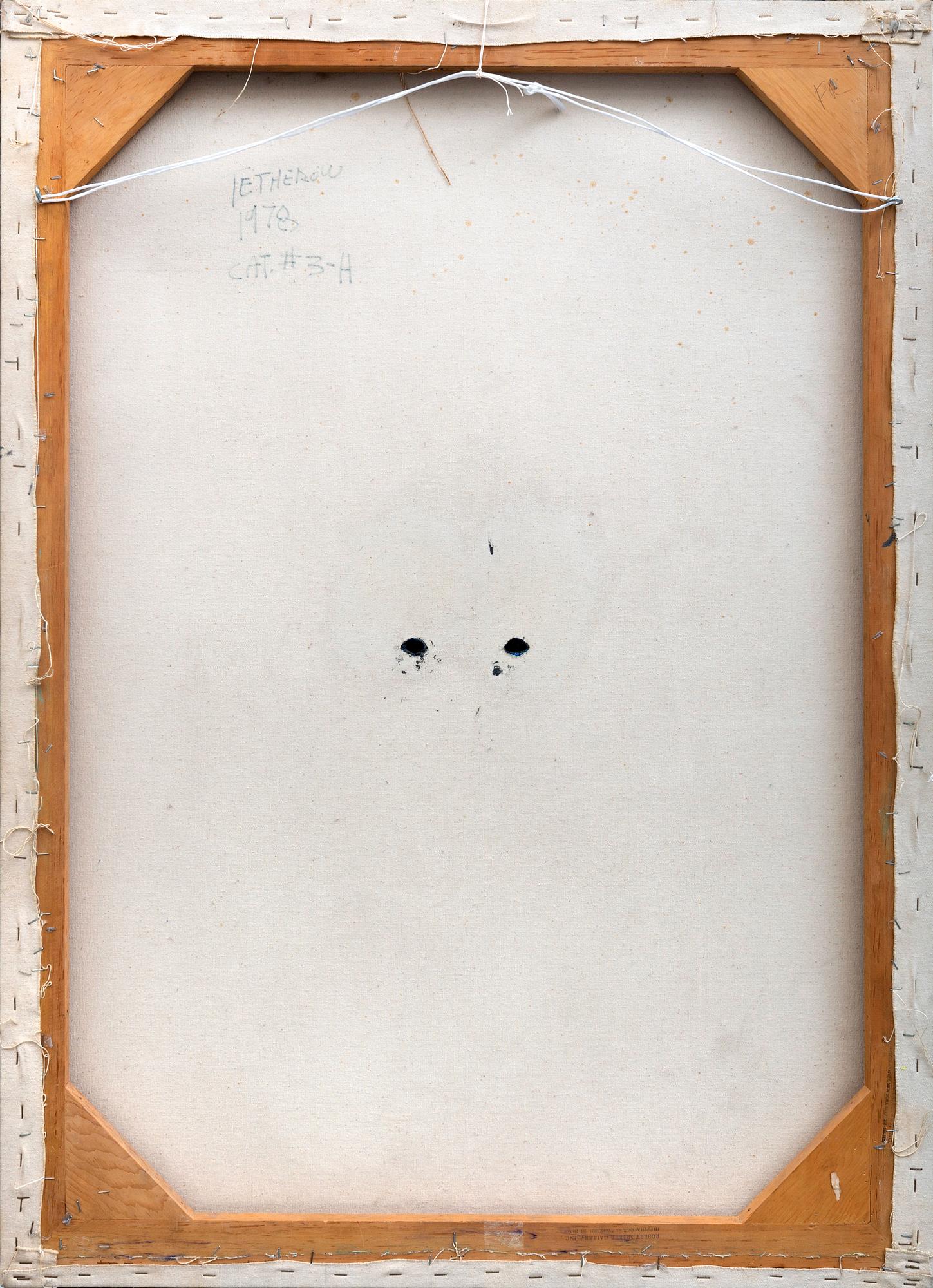 Michael Tetherow, oil on canvs with cut out signed and dated 1978.