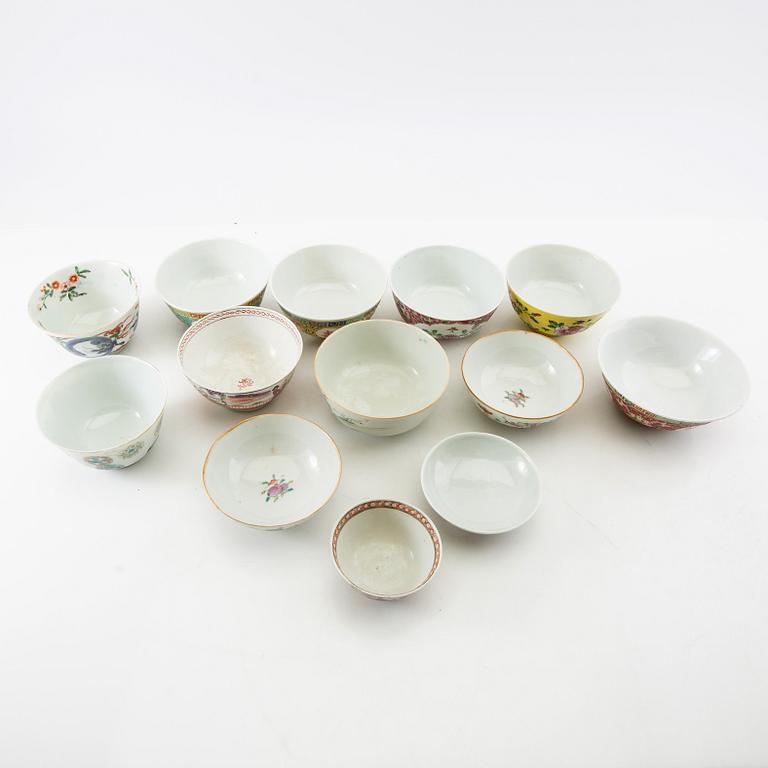 Bowls/cups China 18th-20th century porcelain.