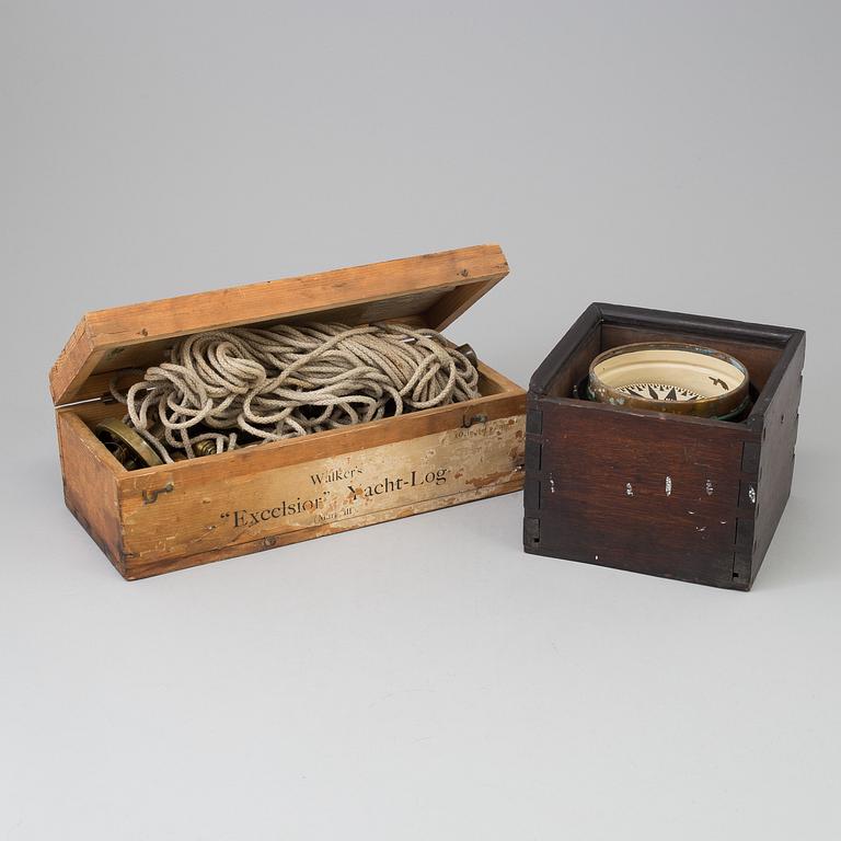 Two nautical objects, 20th century.