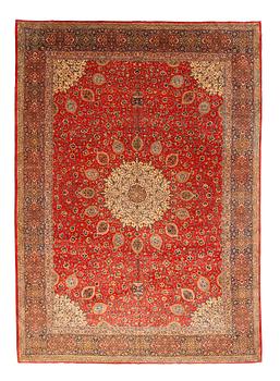 297. A carpet, semi-antique Tabriz, ca 398 x 290 cm.