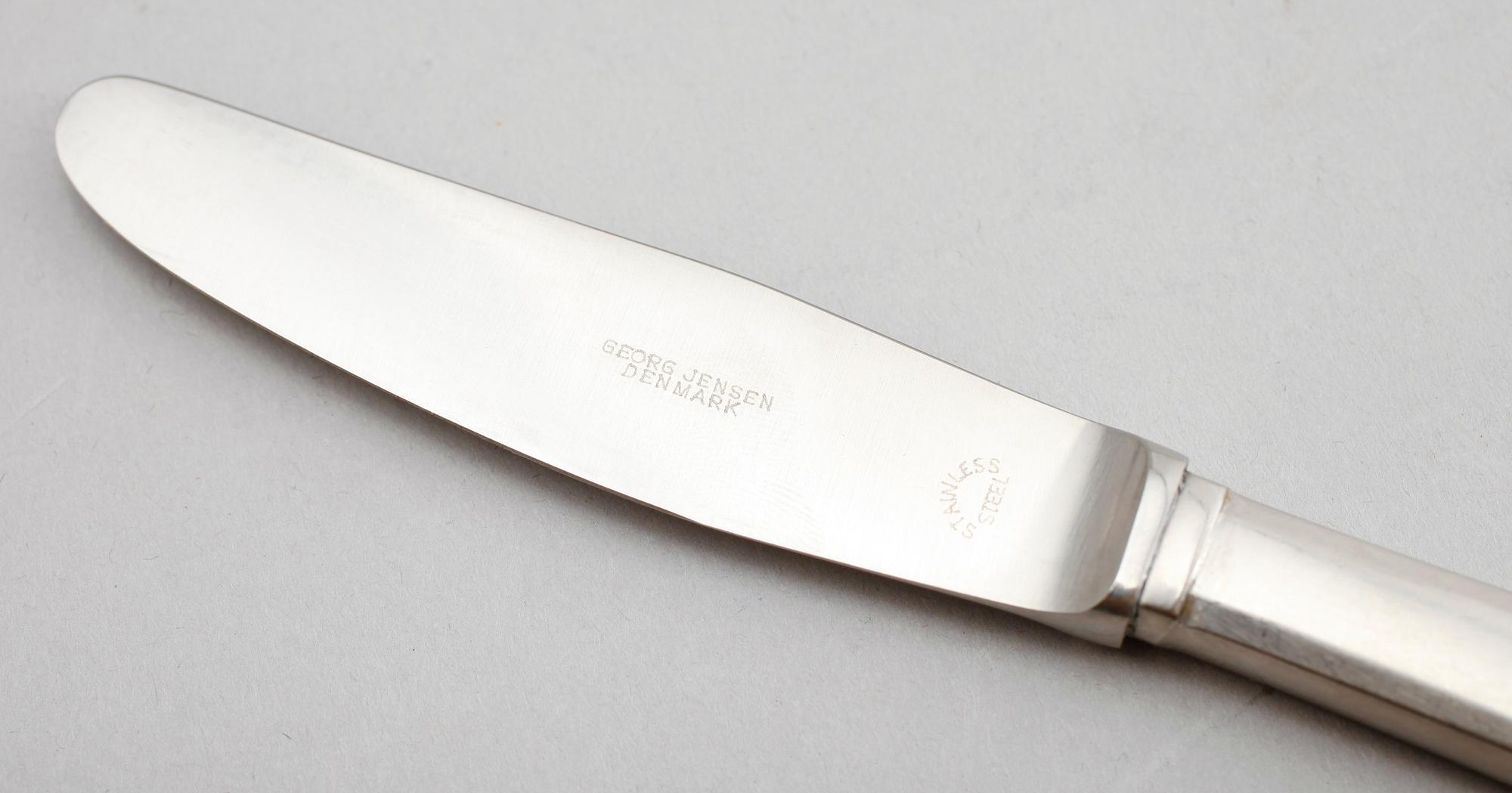 BESTICK, 33 delar, rostfritt stål, Georg Jensen, Danmark.