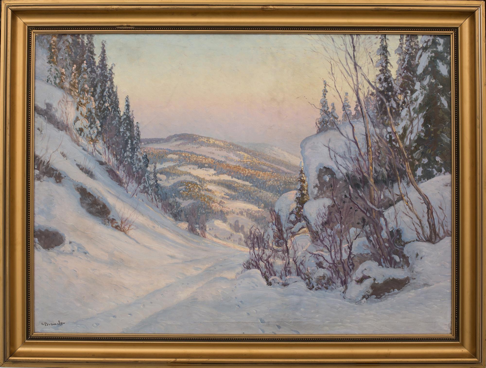 CARL BRANDT, signed painting.