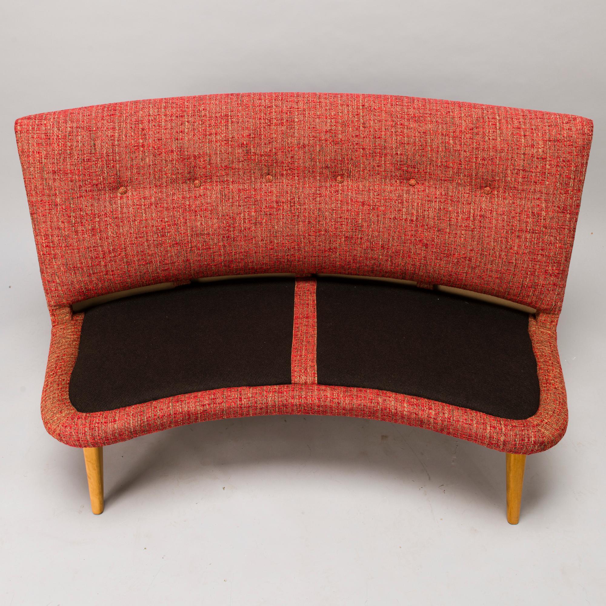 CARL GUSTAF HIORT AF ORNÄS, soffa, "Kim", för Puunveisto Oy - Träsnideri Ab, 1950-tal.